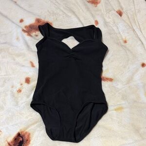 Girls black and pink leotard